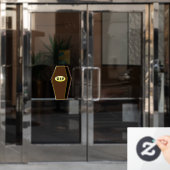 RIP Halloween Doodkist van de Ondergang Raamsticker (Kantoordeur)