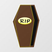 RIP Halloween Doodkist van de Ondergang Raamsticker (Vel)
