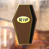 RIP Halloween Doodkist van de Ondergang Raamsticker (Vel 2)
