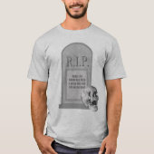 RIP Halloween Hier Lies Fred Tombstone T2 T-shirt (Voorkant)
