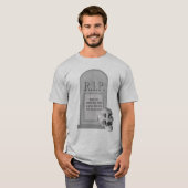 RIP Halloween Hier Lies Fred Tombstone T2 T-shirt (Voorkant volledig)