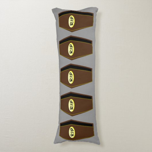 RIP Halloween Kist van Doom Body Kussen (Voorkant Verticaal)