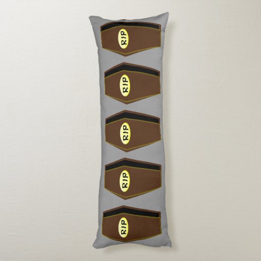 RIP Halloween Kist van Doom Body Kussen (Achterkant (Verticaal))