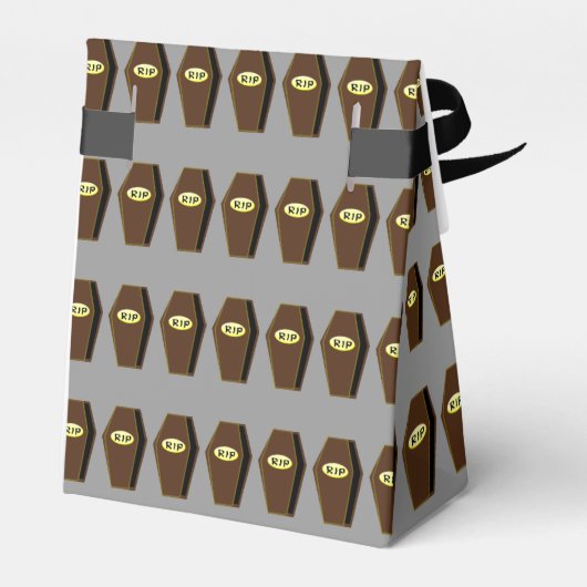 RIP Halloween Kist van Doom Favor Box Bedankdoosjes (Achterkant)