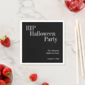 RIP Halloween Party Black and White Servet (Insitu)