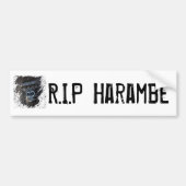 RIP Harambe Bumpersticker (Voorkant)