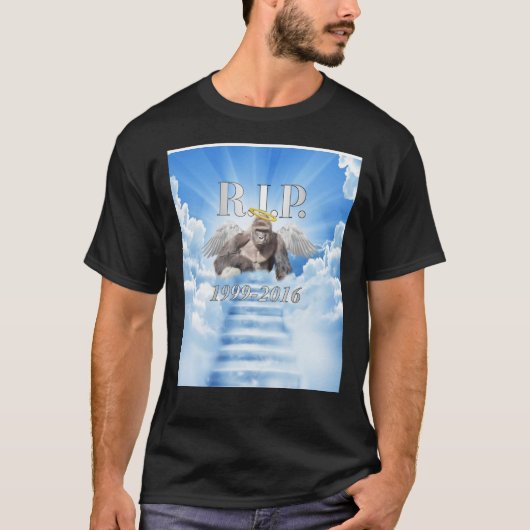 RIP Harambe Graphic T-Shirt (Voorkant)