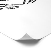 RIP, hartvormig ontwerp gemaakt van grafstenen, en Poster (Hoek)