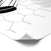 Rip het Net grijze Poster van de Speler Hockey (Hoek)