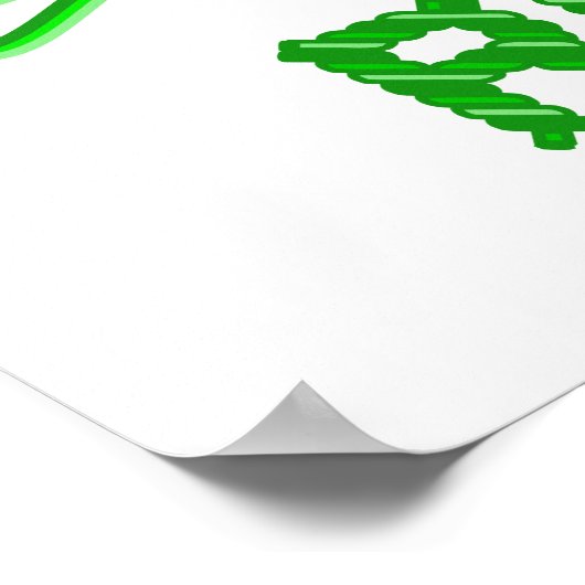 Rip het! Vector Crochet Frog Poster (Hoek)