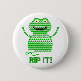Rip het! Vector Crochet Frog Ronde Button 5,7 Cm