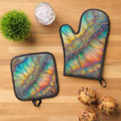 Rip in het heelal Opal Design Ovenwant & Pannenlap Set (Top down)