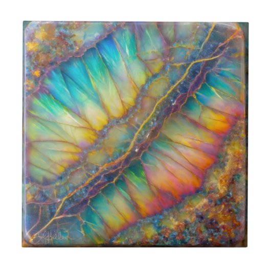 Rip in het heelal Opal Design Tegeltje (Voorkant)