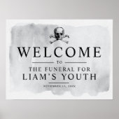 RIP Jongeren Feest Welkom Bord Poster (Voorkant)