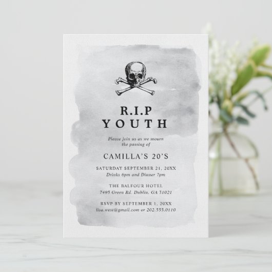 RIP-jongerenuitnodiging Kaart (Staand voorkant)