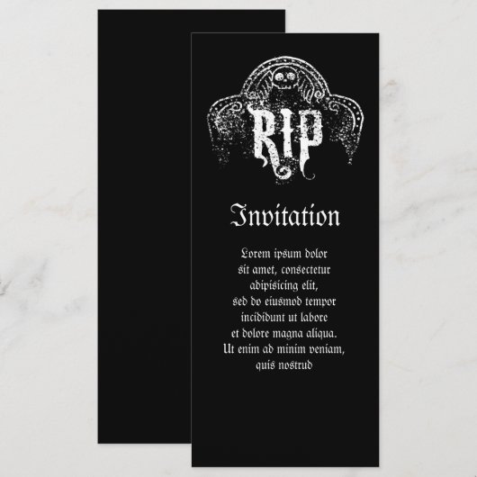 RIP KAART (Voorkant / Achterkant)