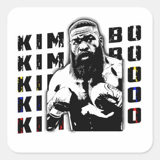 RIP Kimbo Slice Vierkante Sticker (Voorkant)
