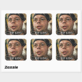 RIP KINGCOBRAJFS Meme Tribute Kunst Vierkante Sticker (Vel)