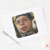 RIP KINGCOBRAJFS Meme Tribute Kunst Vierkante Sticker (Envelop)