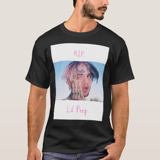 RIP Lil Peep Design Classic T-Shirt (Voorkant)