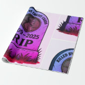 RIP Lincoln cent – Ontwerp Inflatie Grafsteen Cadeaupapier (Uitgerold)