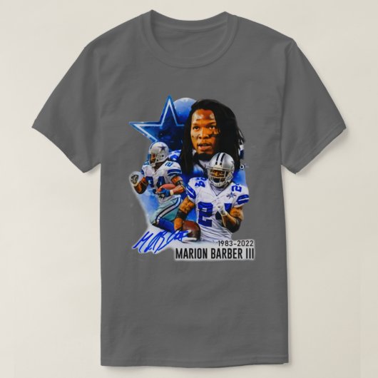 RIP Marion Barber III 1983/2022 2 T-shirt (Design voorkant)