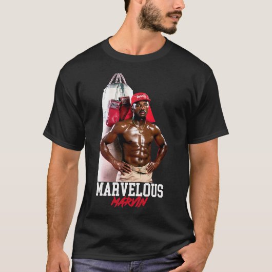 RIP Marvin Hagler Marvelous Classic T-Shirt Essent (Voorkant)