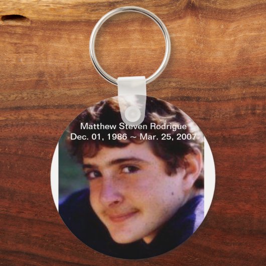 RIP Matthew Stephen Rodrigue Sleutelhanger (Voorkant)