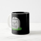 RIP Megalodon Tweekleurige Koffiemok (Voorkant links)