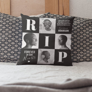 RIP Memorial Sympathy Photo Kussen