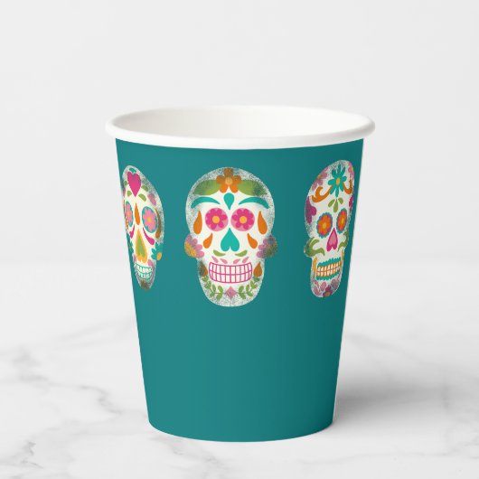 RIP mijn 20s Custom Age Sugar Skulls Verjaardag Papieren Bekers (Achterkant)