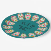 RIP mijn 20s Custom Age Sugar Skulls Verjaardag Papieren Bordje (Gekanteld)