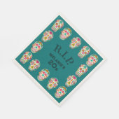 RIP mijn 20s Custom Age Sugar Skulls Verjaardag Servet (Hoek)