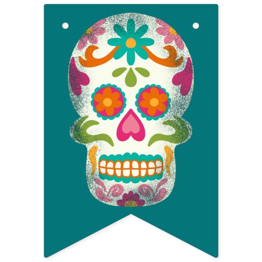 RIP mijn 20s Custom Age Sugar Skulls Verjaardag Vlaggetjes (Eerste vlag)