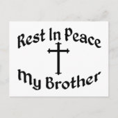 RIP mijn broer Briefkaart (Voorkant)