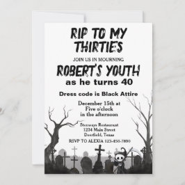 RIP Mijn Dertigers of VERJAARDAGSFEestJE op elke l Kaart