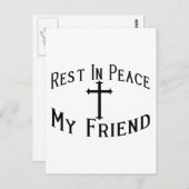 RIP mijn vriend Briefkaart (Voorkant / Achterkant)