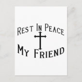 RIP mijn vriend Briefkaart (Voorkant)