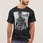 RIP Mo3 Grayscale T-shirt (Voorkant)