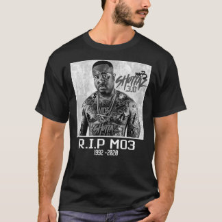 RIP Mo3 Grayscale T-shirt