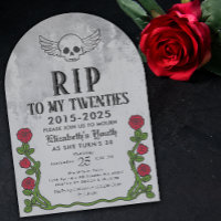 Rip my 20s Gravestone 30th Gothic Verjaardagsfeest