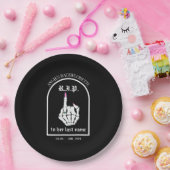 RIP naar haar achternaam Bachelorette Paper Borden Papieren Bordje (Feest)