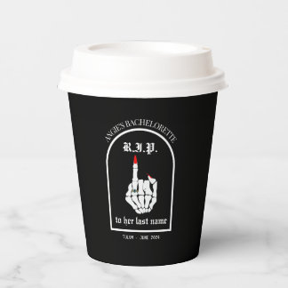 RIP naar haar achternaam Bachelorette Party Paper  Papieren Bekers