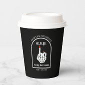 RIP naar mijn achternaam Bachelorette Party Paper Papieren Bekers (Voorkant)