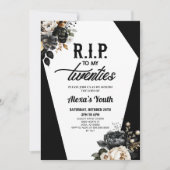 RIP naar mijn twintiger jaren bloemenfeest 30e ver Kaart (Voorkant)