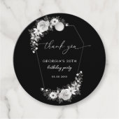 Rip naar mijn twintiger zwart 30ste verjaardag dan bedankjes labels (Voorkant)