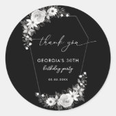 Rip naar mijn twintiger zwart 30ste verjaardag dan ronde sticker (Voorkant)