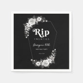 Rip naar mijn twintiger zwart 30ste verjaardagsfee servet (Voorkant)