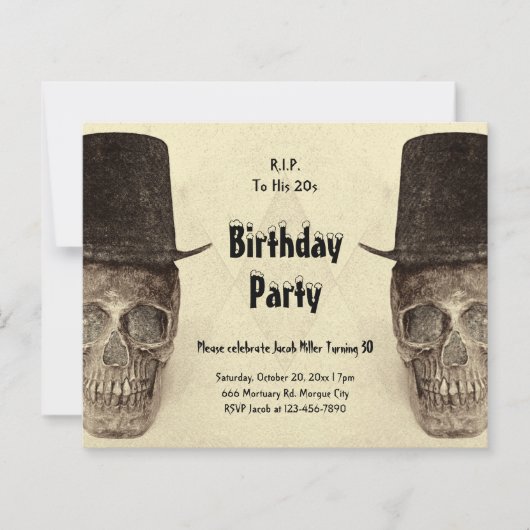 RIP naar zijn schedeltop van 20s met de  begroting (Voorkant)