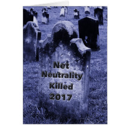RIP Net Neutrality Gravestone